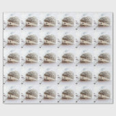 Niedlicher Igel Geschenkpapier (Flach)