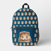 Niedlicher Igel! Geschlechtsneutraler Brauch Bedruckter Rucksack (Vorderseite)