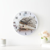 Niedlicher Igel Große Wanduhr (Zuhause)