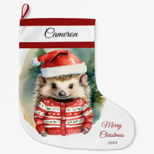 Niedlicher Igel Grosser Strumpf Großer Weihnachtsstrumpf