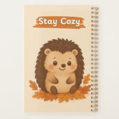 Niedlicher Igel Herbst Planer (Rückseite)