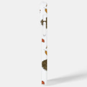 Niedlicher Igel Herbstleaves Muster Case-Mate iPhone Hülle (Rückseite / Links)