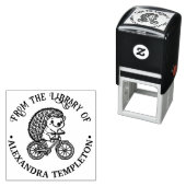 Niedlicher Igel in der Bibliothek Bikes Permastempel (Beispiel)