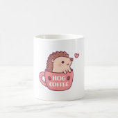 Niedlicher Igel in der Tasse, Hog Coffee Funny Kaffeetasse (Mittel)