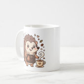 Niedlicher Igel-Kaffeebecher Kaffeetasse (Vorderseite Links)