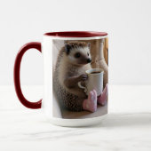 Niedlicher Igel Kaffeesocken bearbeitet Tasse (Links)