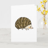 Niedlicher Igel Karte (Gelbe Blume)