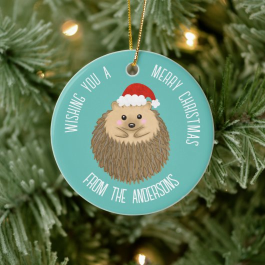 Niedlicher Igel Keramik Ornament (Baum)