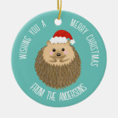 Niedlicher Igel Keramik Ornament (Vorne)