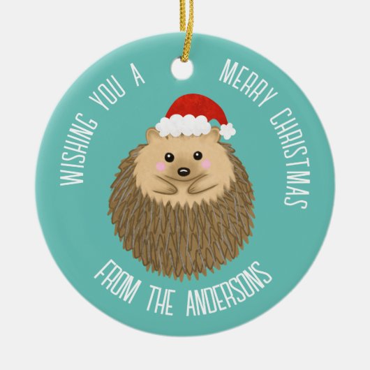 Niedlicher Igel Keramik Ornament (Vorne)