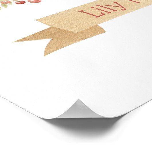 Niedlicher Igel Kinder Kinderzimmer Poster (Ecke)