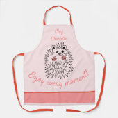 Niedlicher Igel. Koch Charlotte. Jeden Moment geni Schürze (Vorderseite)