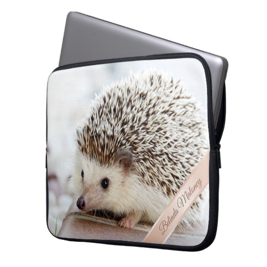 Niedlicher Igel Laptopschutzhülle (Vorderseite Links)