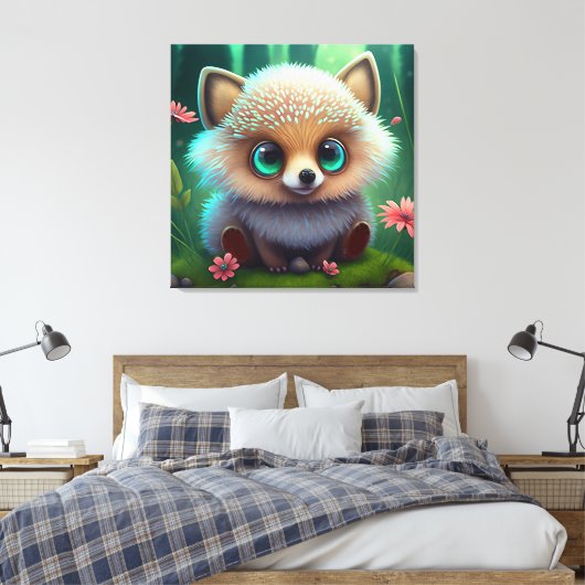 Niedlicher Igel Leinwanddruck (Insitu (Schlafzimmer))