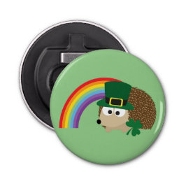Niedlicher Igel Leprechaun Flaschenöffner