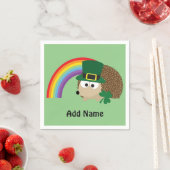 Niedlicher Igel Leprechaun Serviette (Beispiel)
