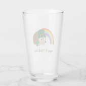 Niedlicher Igel Leprechaun St. Patrick's Day Glas (Rückseite)