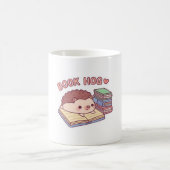 Niedlicher Igel Lesen auf Buch, buchen Hog Funny Kaffeetasse (Mittel)