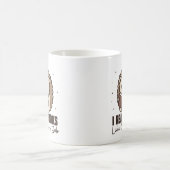 Niedlicher Igel Lesen eines Buches Kaffeetasse (Mittel)