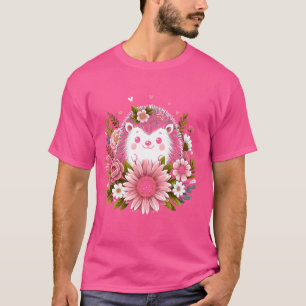 Niedlicher Igel mit Blume Shirt Sonniger Igel