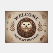 Niedlicher Igel mit Charme Humor für Tierfreunde Fußmatte (Vorderseite)