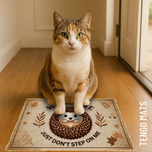 Niedlicher Igel mit Charme Humor für Tierfreunde Fußmatte