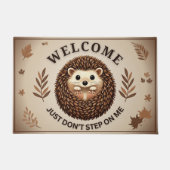 Niedlicher Igel mit Charme Humor für Tierfreunde Fußmatte (Vorderseite)