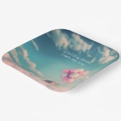 Niedlicher Igel mit Geburtstagsballons, anpassbar Pappteller (Gewinkelt)