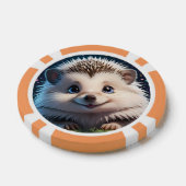 Niedlicher Igel mit großen blauen Augen Pokerchips (Einzeln)