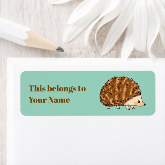 Niedlicher Igel mit Individuelle Name (Insitu)