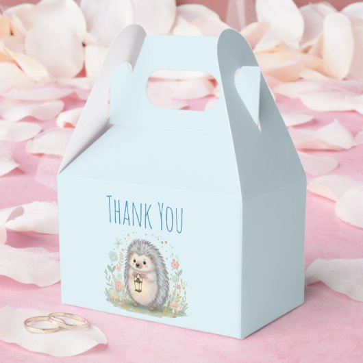 Niedlicher Igel mit Laterne Danke Geschenkschachtel (Hochzeit)