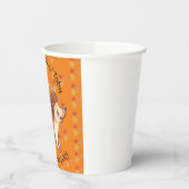 Niedlicher Igel mit orangefarbenen Blätter Pappbecher (Links)