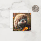 Niedlicher Igel Mitteilungskarte (Vorderseite/Rückseite Beispiel)
