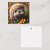 Niedlicher Igel Mitteilungskarte (Vorne/Hinten)