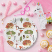 Niedlicher Igel Naturparcours Pappteller (Party)