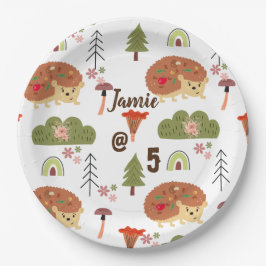 Niedlicher Igel Naturparcours Pappteller