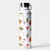 Niedlicher Igel Naturparcours Trinkflasche (Rückseite)