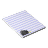 Niedlicher Igel Notepad - Blauer Streifen Notizblock (angewinkelt)