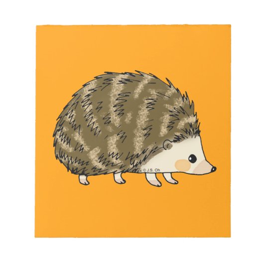 Niedlicher Igel Notizblock (Vorderseite)