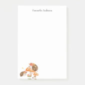 Niedlicher Igel Personalisiert Post-it Klebezettel (Vorderseite)