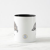 Niedlicher Igel Personalisierter Wald Tasse (Zentrum)