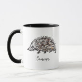 Niedlicher Igel Personalisierter Wald Tasse (Links)