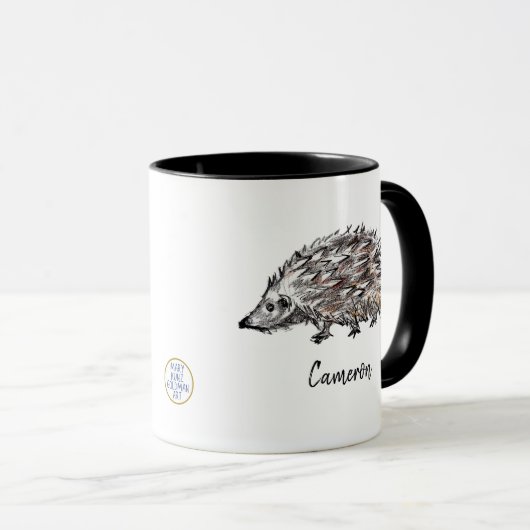 Niedlicher Igel Personalisierter Wald Tasse (VorderseiteRechts)