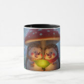 Niedlicher Igel-Pilz-Wald-Kaffeebecher Tasse (Zentrum)