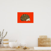 Niedlicher Igel Poster (Küche)