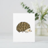 Niedlicher Igel Postkarte (Stehend Vorderseite)