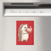 Niedlicher Igel Rotes Herz Liebe Magnet (In Situ (Geschirrspüler))