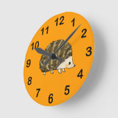 Niedlicher Igel Runde Wanduhr (Winkel)