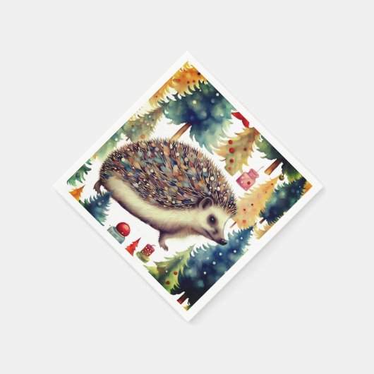 Niedlicher Igel Serviette (Ecke)