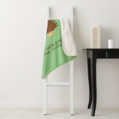 Niedlicher Igel Sherpa-Decken mit individuelle Nam Sherpadecke (Beispiel)